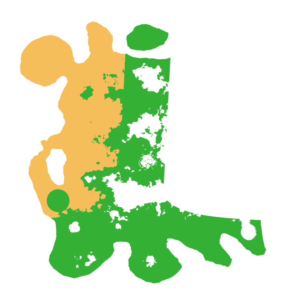 Biome Rust Map: Barren, Size: 3500, Seed: 834470858