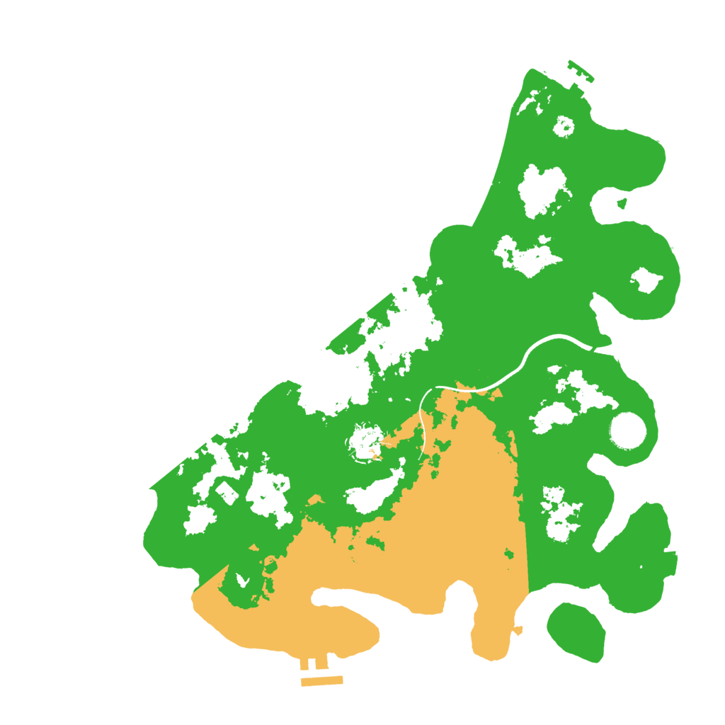 Biome Rust Map: Procedural Map, Size: 3500, Seed: 80907052