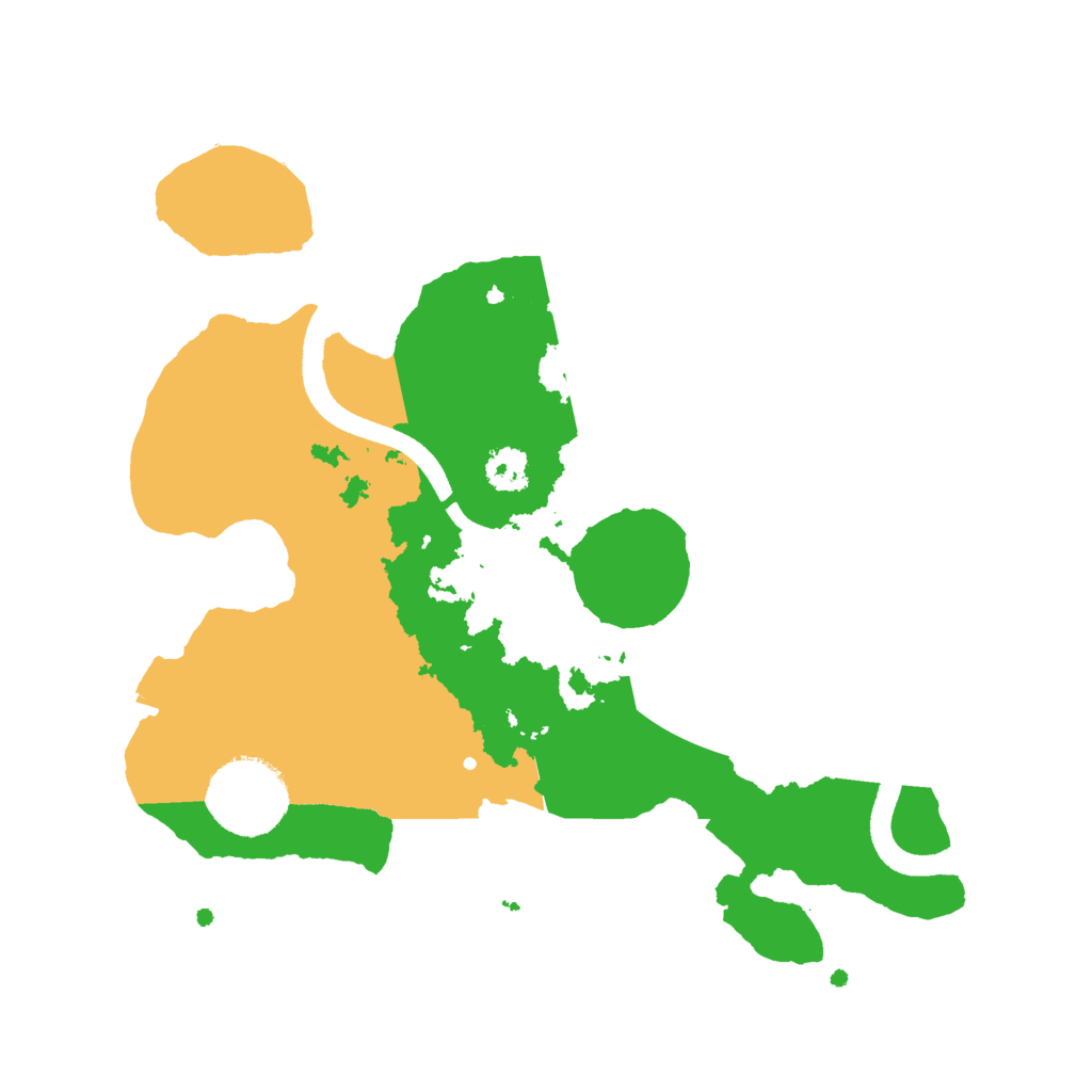 Biome Rust Map: Procedural Map, Size: 2500, Seed: 7654