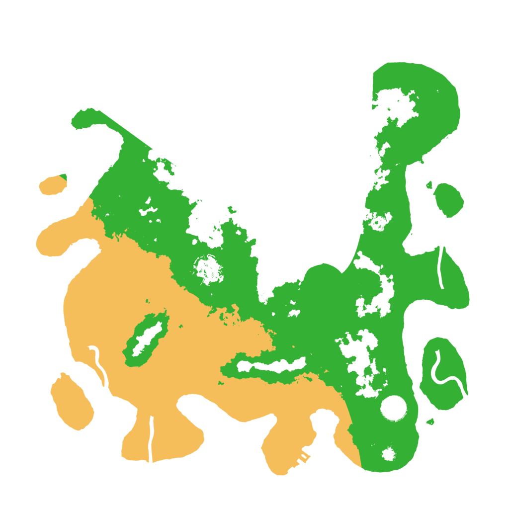 Biome Rust Map: Procedural Map, Size: 3500, Seed: 111111