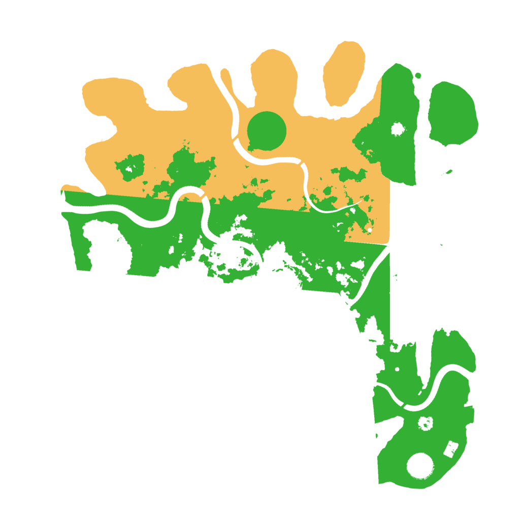 Biome Rust Map: Procedural Map, Size: 3500, Seed: 47149260