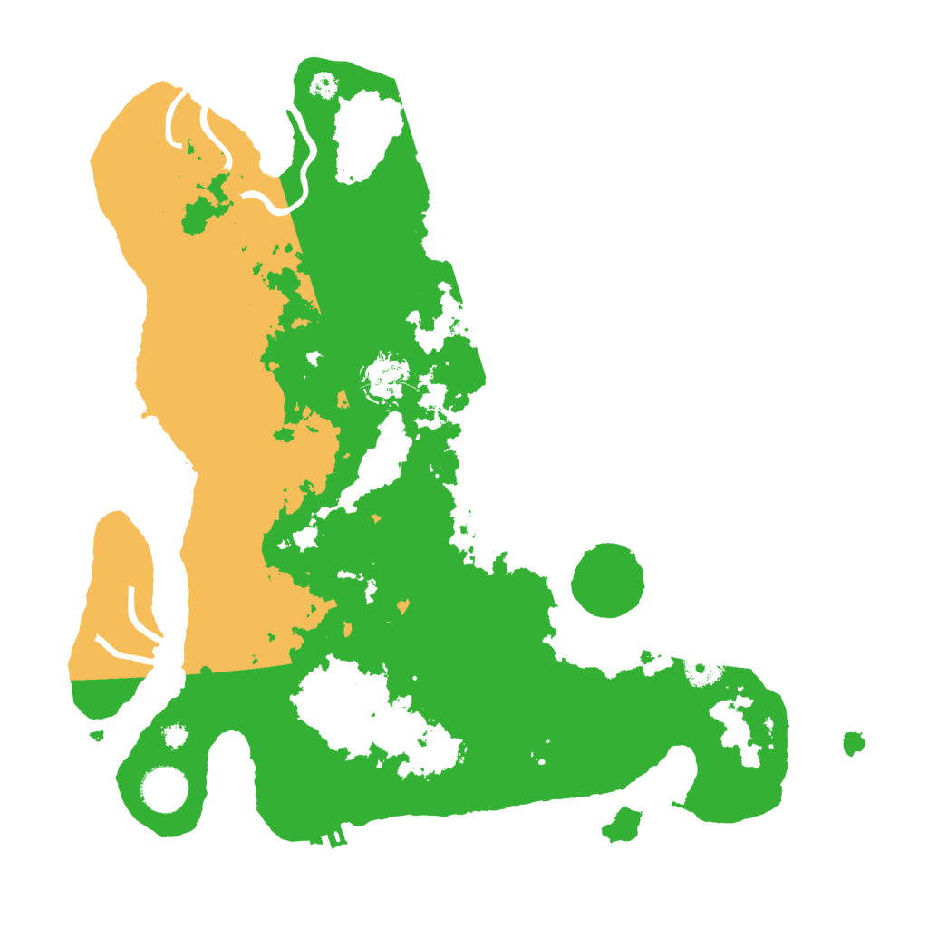 Biome Rust Map: Procedural Map, Size: 3500, Seed: 70623456