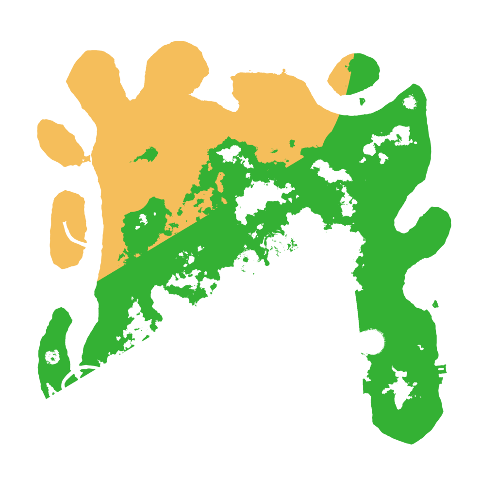 Biome Rust Map: Procedural Map, Size: 3500, Seed: 39352775