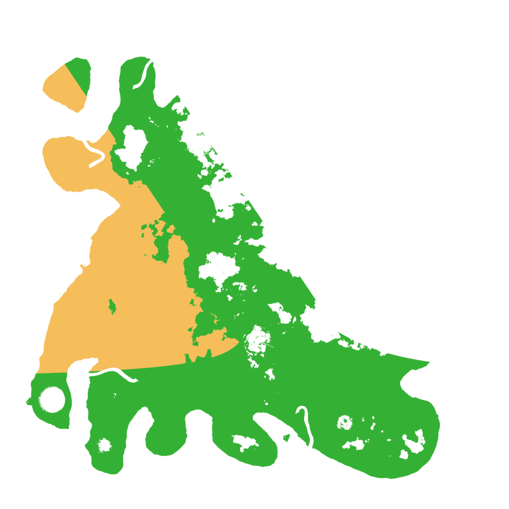 Biome Rust Map: Procedural Map, Size: 3500, Seed: 16878