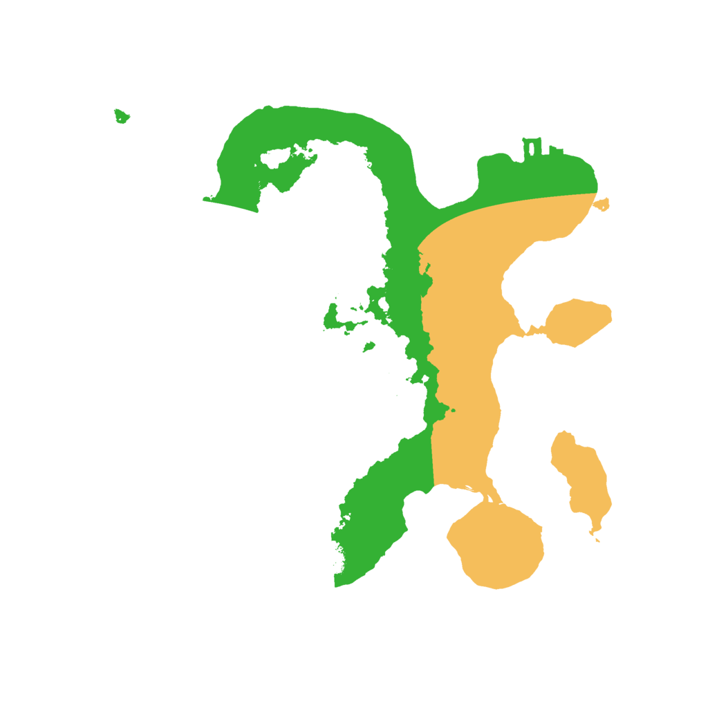 Biome Rust Map: Procedural Map, Size: 2325, Seed: 100