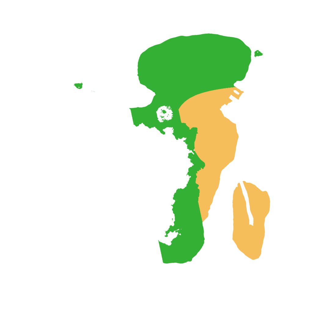 Biome Rust Map: Procedural Map, Size: 2000, Seed: 842788807