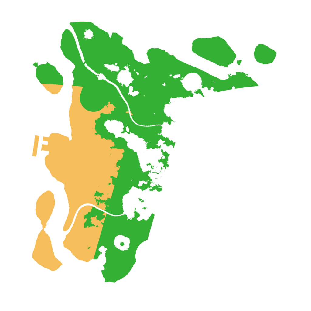 Biome Rust Map: Procedural Map, Size: 3000, Seed: 1126204110