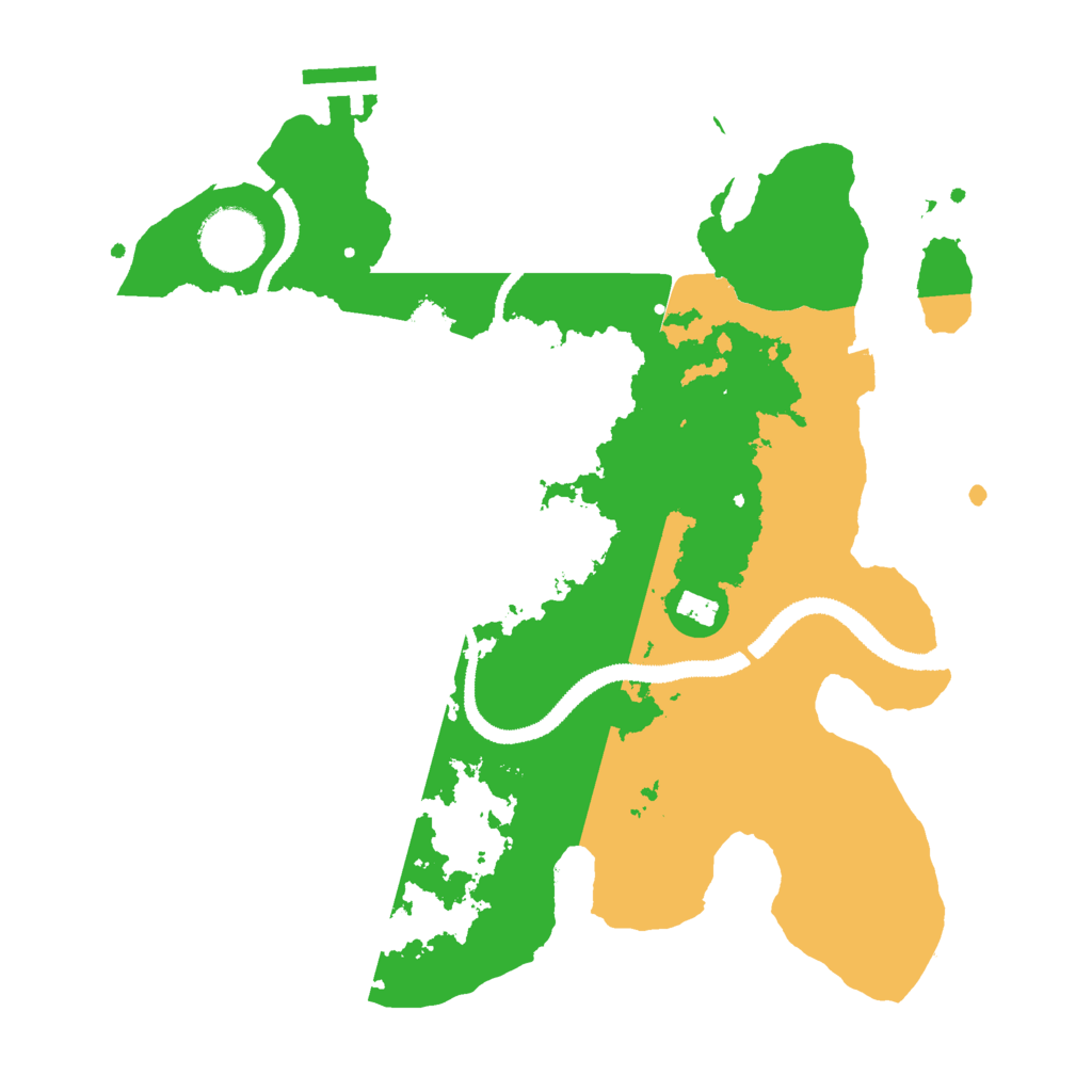 Biome Rust Map: Procedural Map, Size: 3000, Seed: 42579406