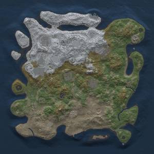 Thumbnail Rust Map: Procedural Map, Size: 3850, Seed: 648252, 19 Monuments