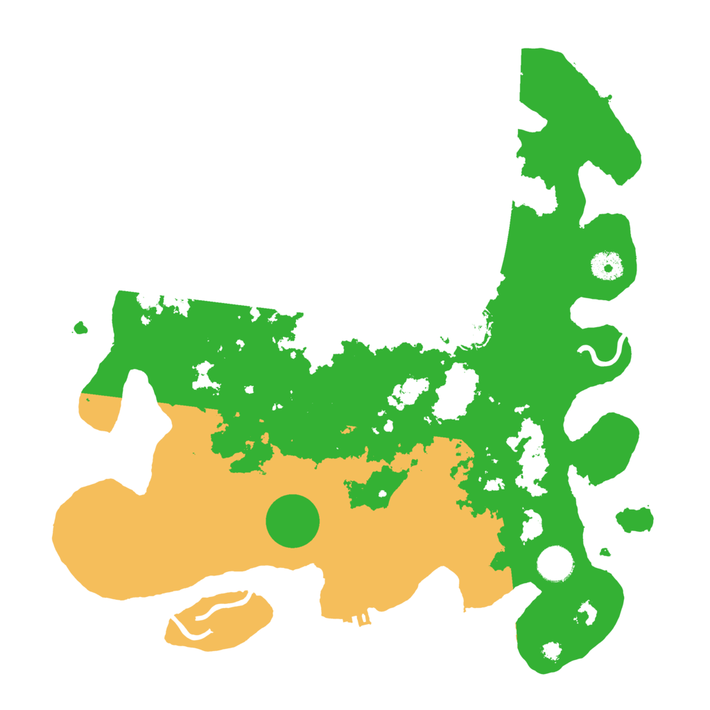 Biome Rust Map: Procedural Map, Size: 3500, Seed: 632760635