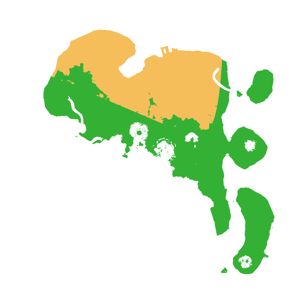 Biome Rust Map: Procedural Map, Size: 2500, Seed: 56756