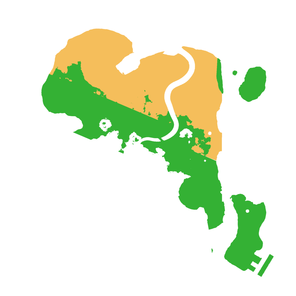 Biome Rust Map: Procedural Map, Size: 2500, Seed: 56756