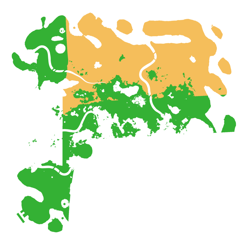 Biome Rust Map: Procedural Map, Size: 4500, Seed: 355