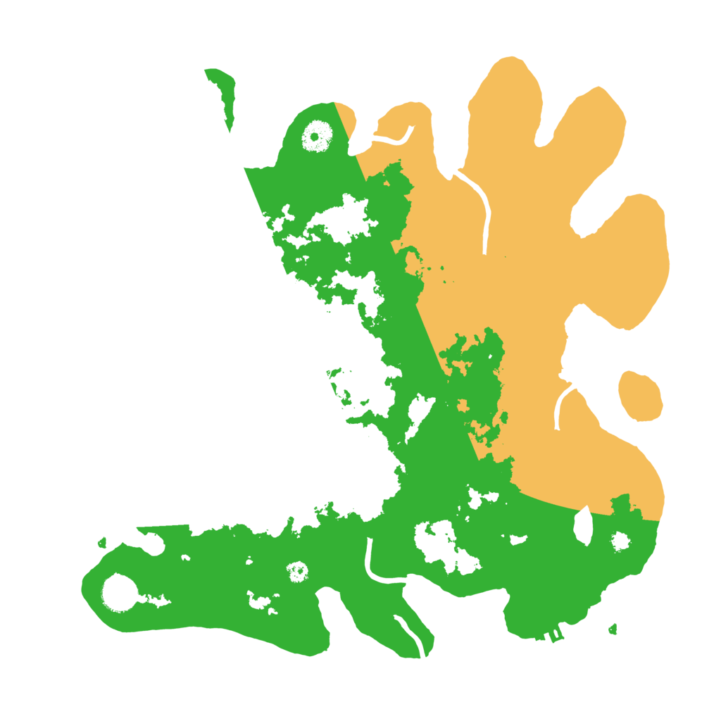 Biome Rust Map: Procedural Map, Size: 3500, Seed: 75128318
