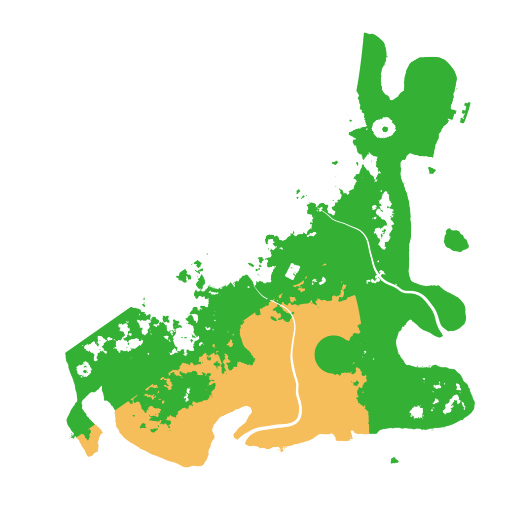 Biome Rust Map: Procedural Map, Size: 3500, Seed: 88104154