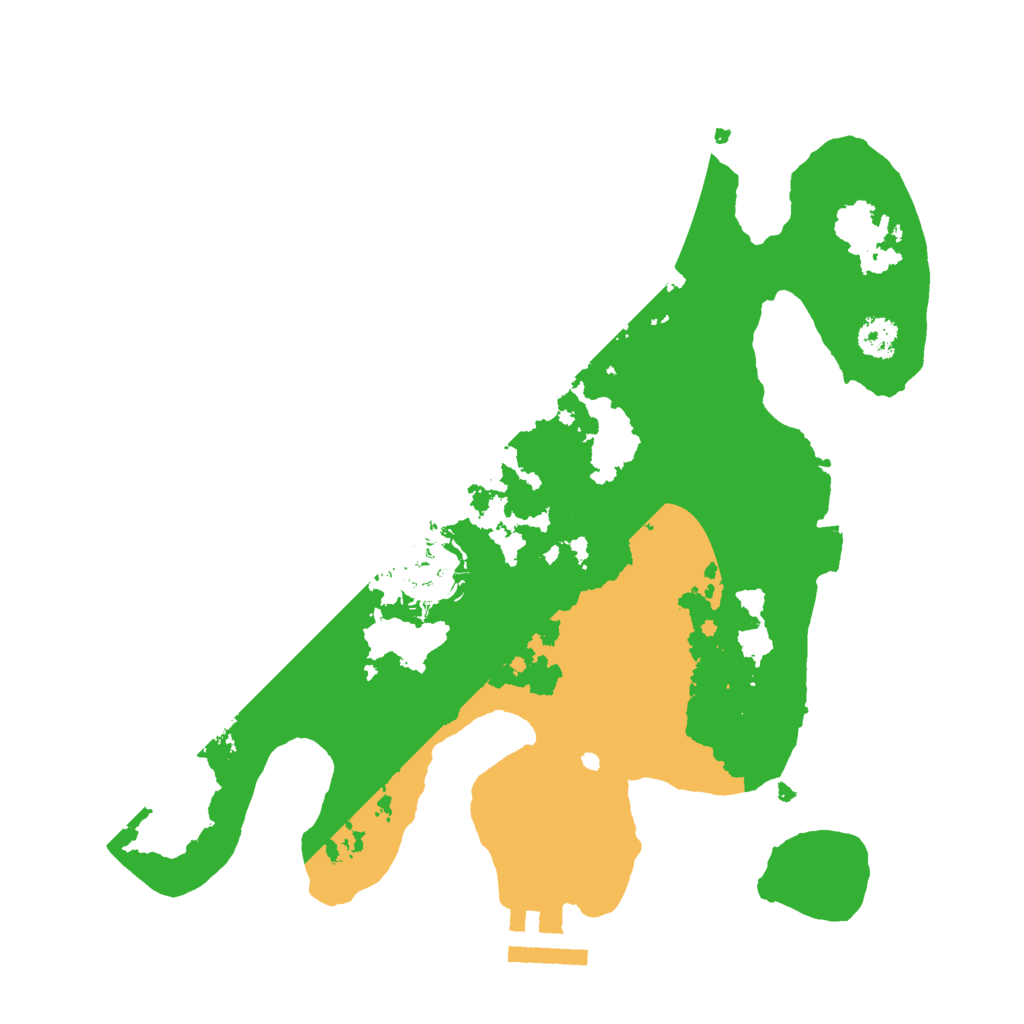 Biome Rust Map: Procedural Map, Size: 2600, Seed: 25648