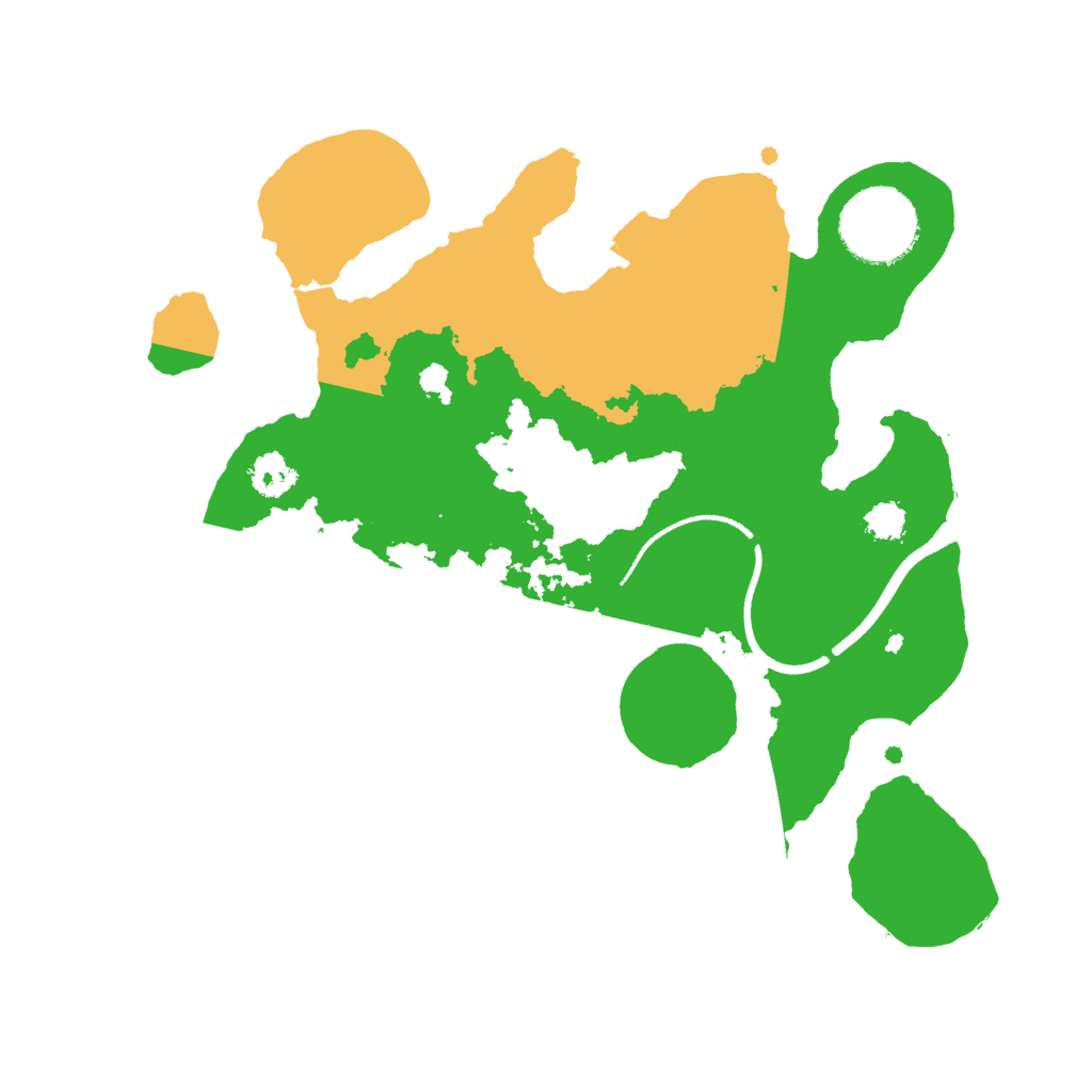 Biome Rust Map: Procedural Map, Size: 2500, Seed: 13579