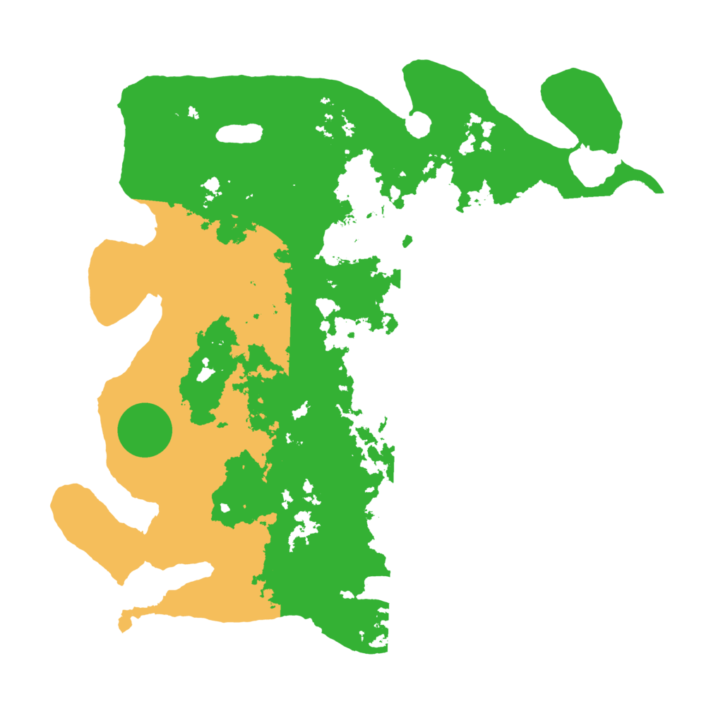 Biome Rust Map: Barren, Size: 3500, Seed: 1091302761