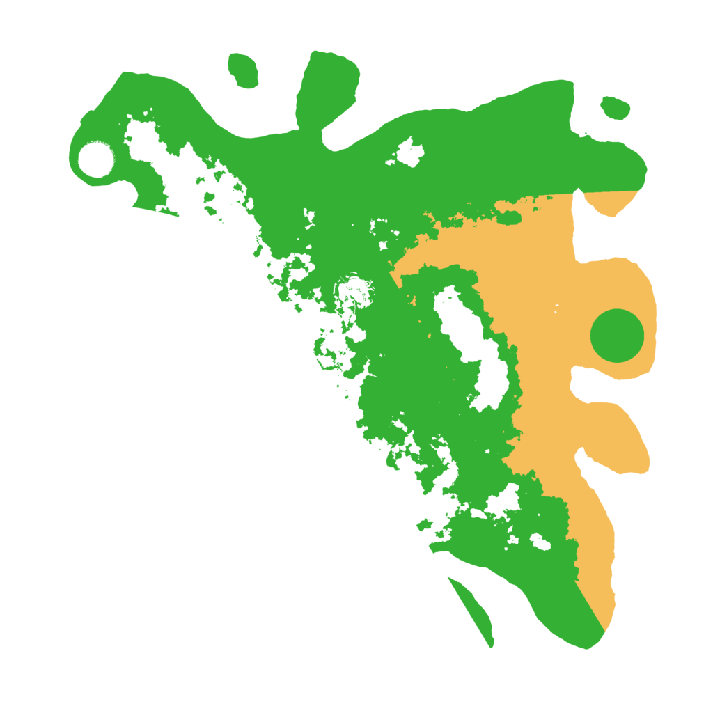 Biome Rust Map: Barren, Size: 3500, Seed: 8973075