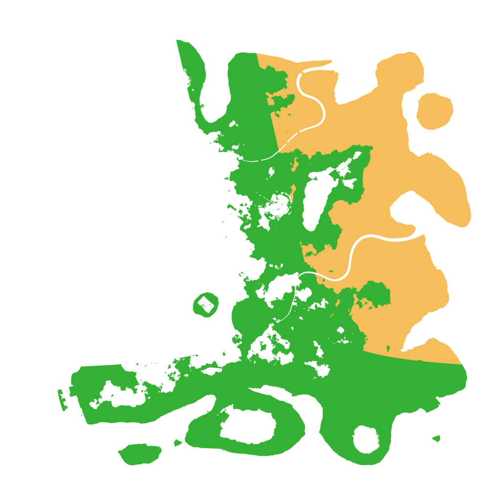 Biome Rust Map: Procedural Map, Size: 3500, Seed: 122713