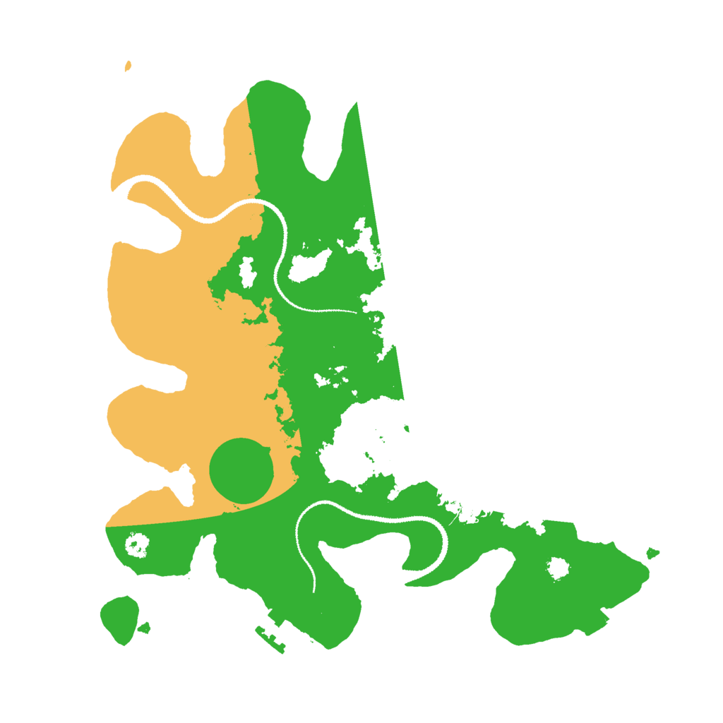 Biome Rust Map: Procedural Map, Size: 3000, Seed: 4096