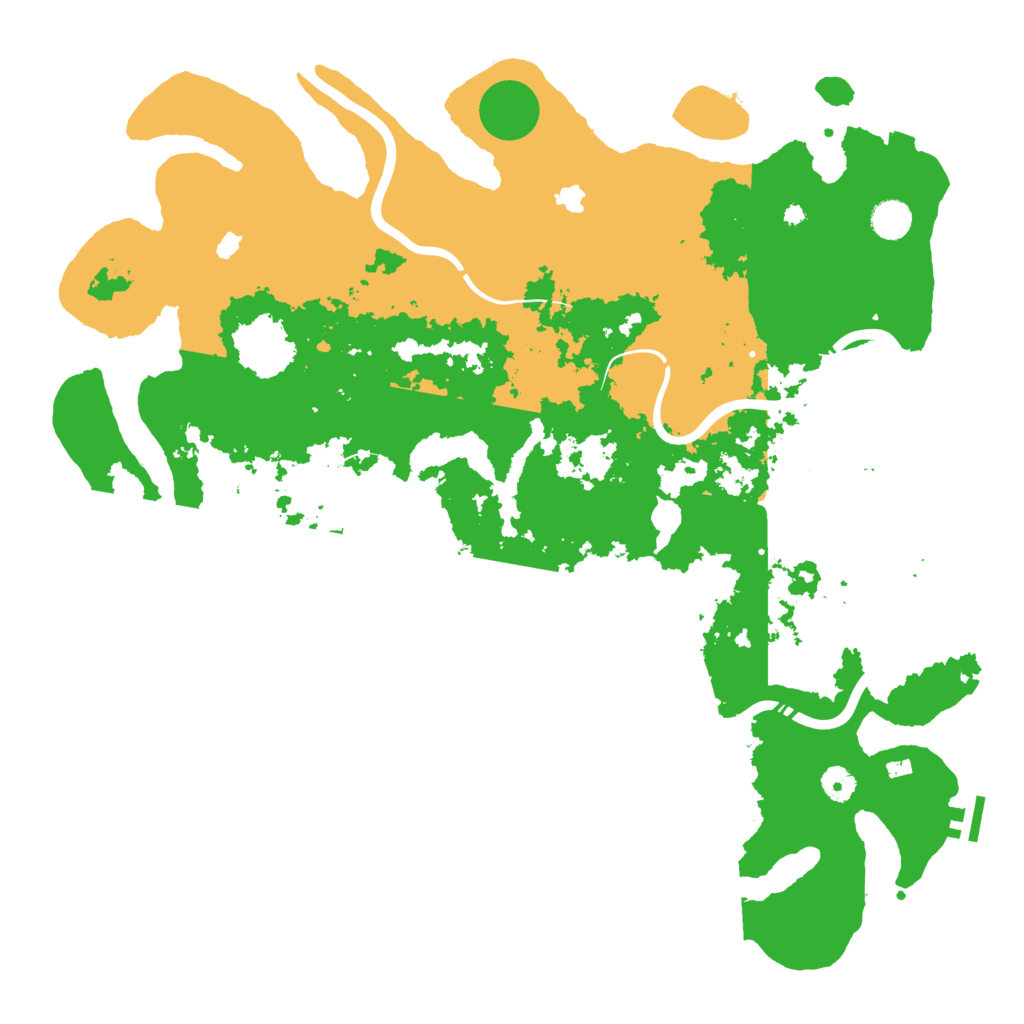 Biome Rust Map: Procedural Map, Size: 4500, Seed: 2096
