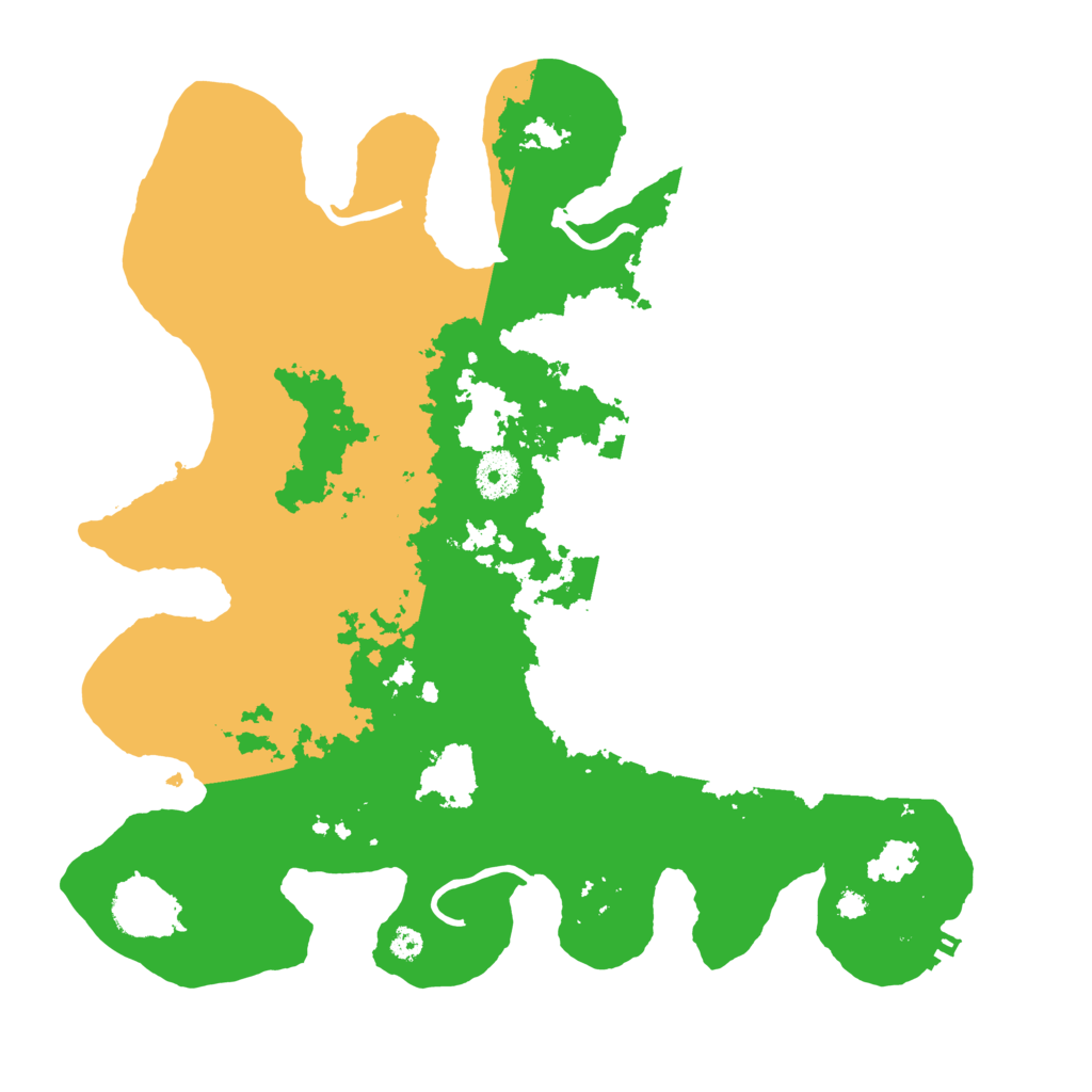 Biome Rust Map: Procedural Map, Size: 3500, Seed: 397281
