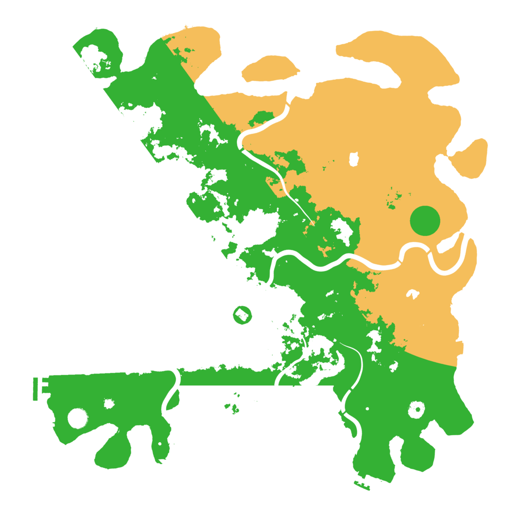 Biome Rust Map: Procedural Map, Size: 4500, Seed: 345678