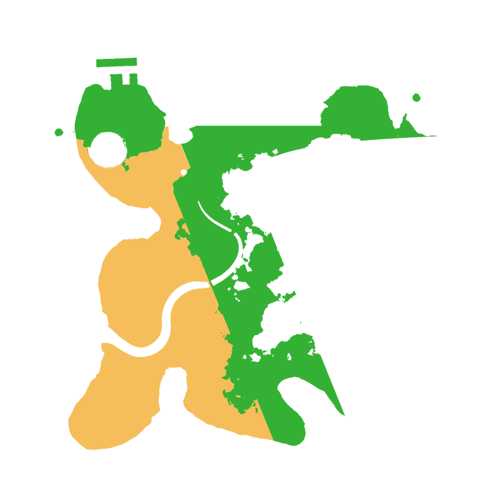 Biome Rust Map: Procedural Map, Size: 2500, Seed: 214125