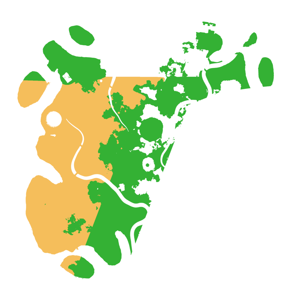 Biome Rust Map: Procedural Map, Size: 3500, Seed: 3003490