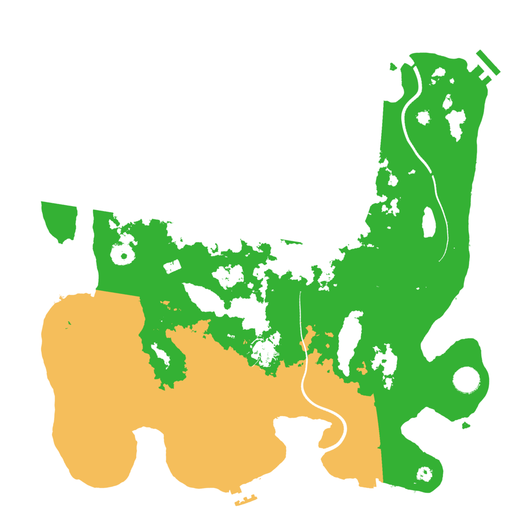 Biome Rust Map: Procedural Map, Size: 3500, Seed: 84747
