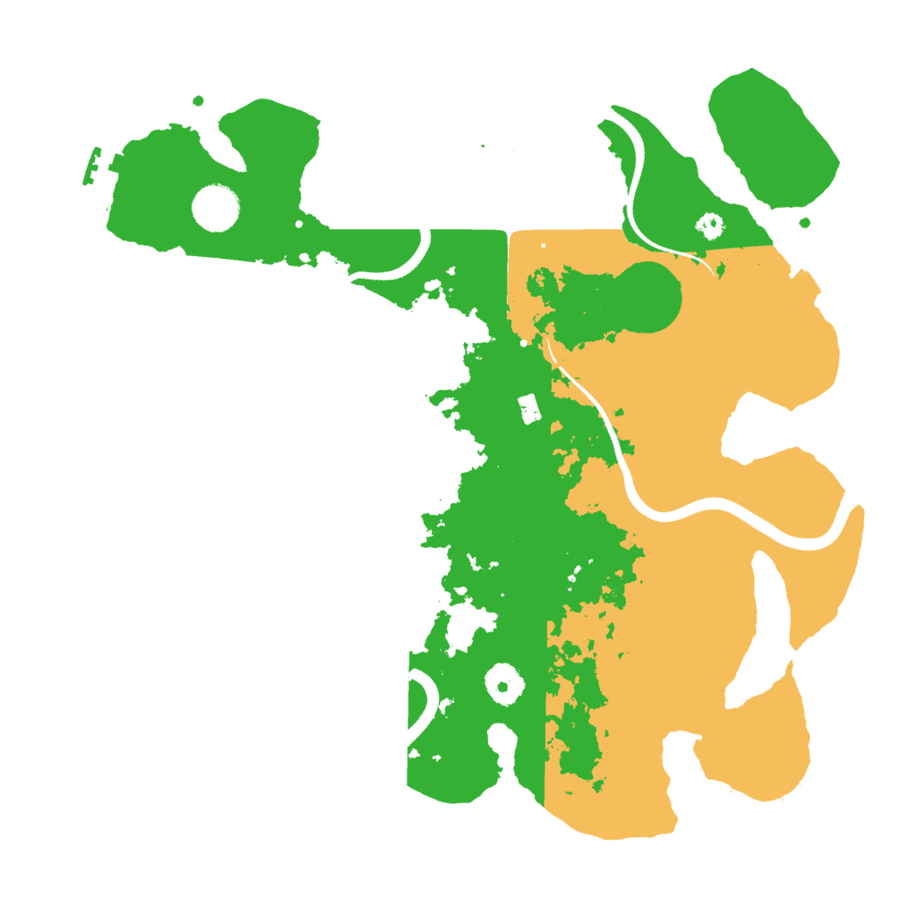 Biome Rust Map: Procedural Map, Size: 3500, Seed: 390934161