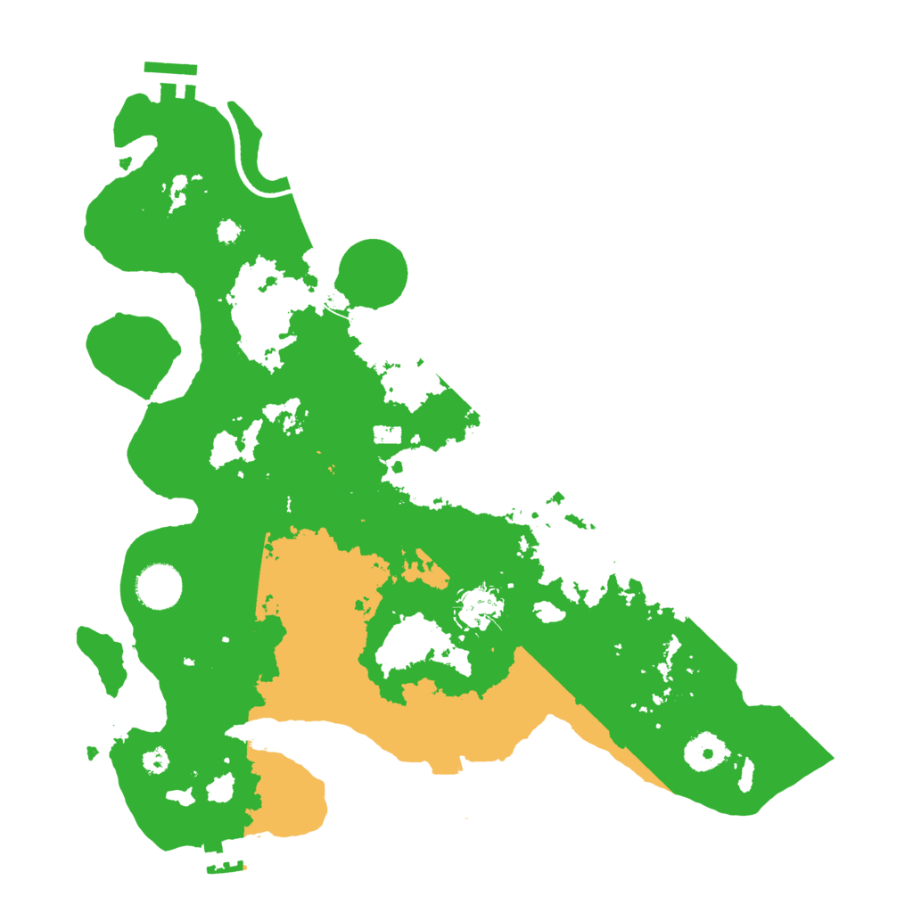 Biome Rust Map: Procedural Map, Size: 3500, Seed: 59542603