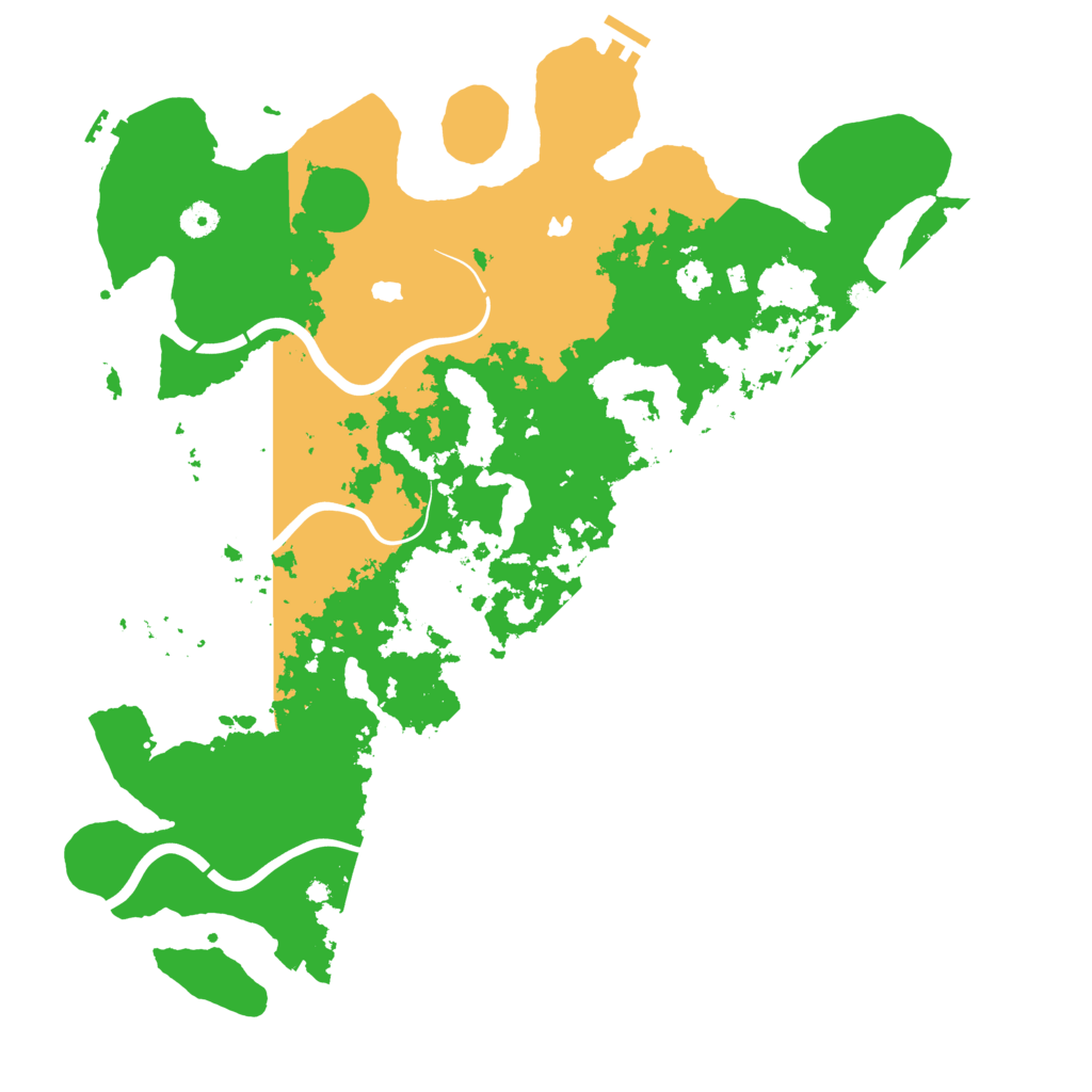 Biome Rust Map: Procedural Map, Size: 4500, Seed: 245245245
