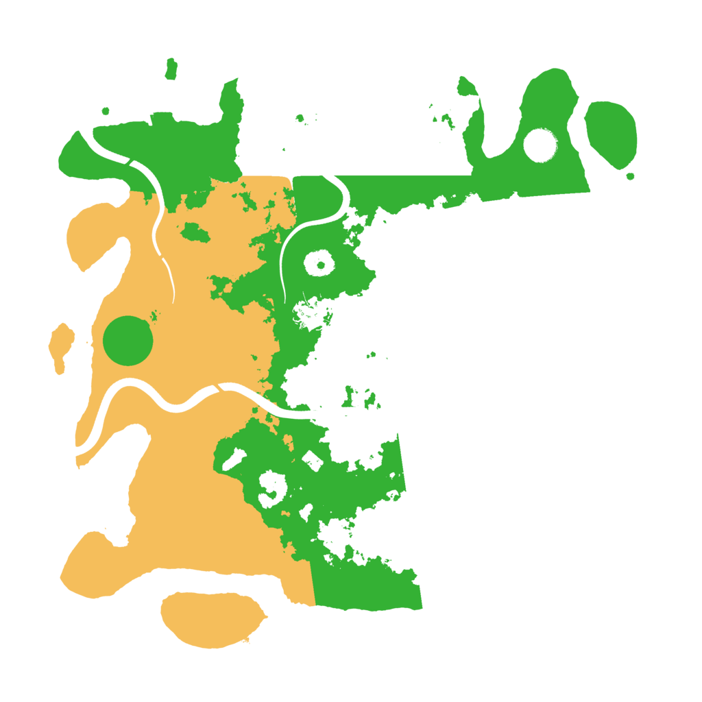 Biome Rust Map: Procedural Map, Size: 3700, Seed: 33120002