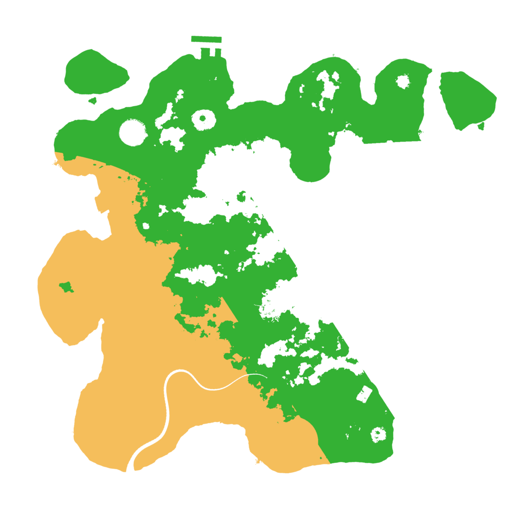 Biome Rust Map: Procedural Map, Size: 3500, Seed: 37516010
