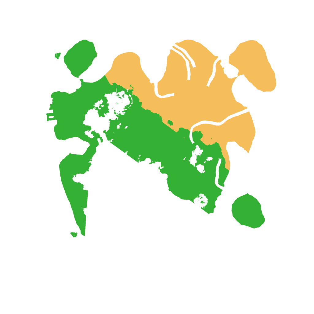 Biome Rust Map: Procedural Map, Size: 2500, Seed: 885721105