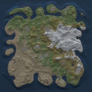 Thumbnail Rust Map: Procedural Map, Size: 4250, Seed: 90130377, 20 Monuments