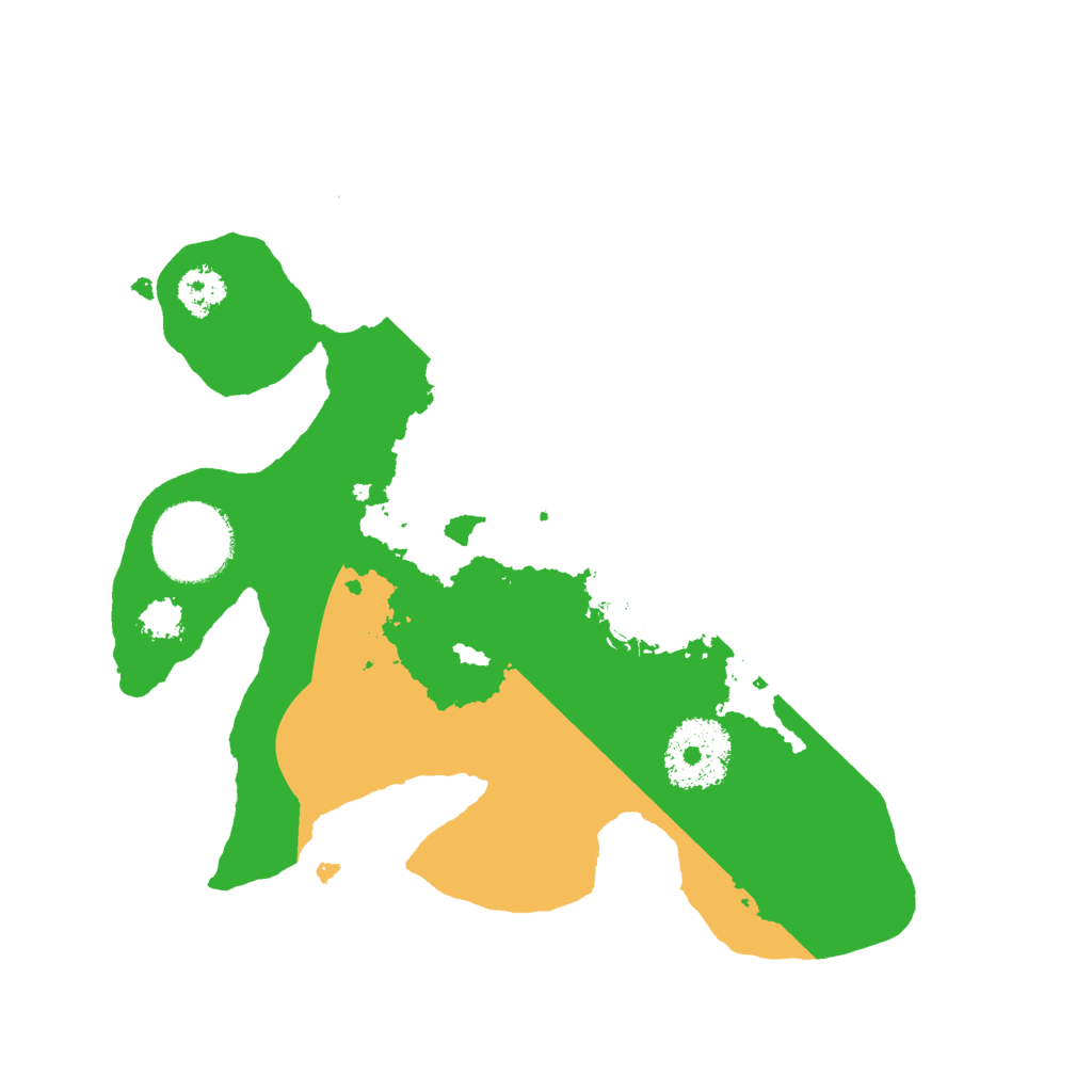 Biome Rust Map: Procedural Map, Size: 2400, Seed: 348619752