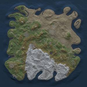 Thumbnail Rust Map: Procedural Map, Size: 4250, Seed: 998009, 20 Monuments