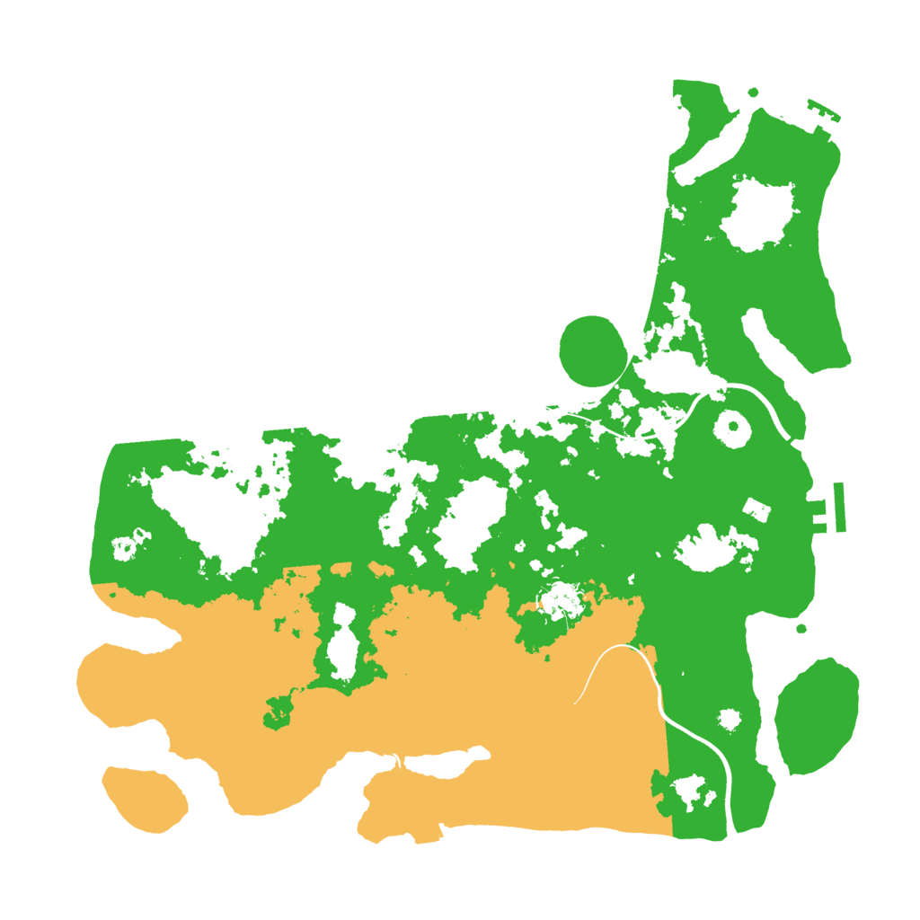 Biome Rust Map: Procedural Map, Size: 3750, Seed: 516515614