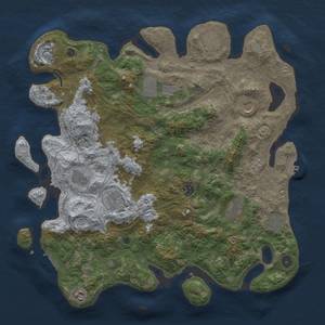 Thumbnail Rust Map: Procedural Map, Size: 4250, Seed: 412595832, 19 Monuments