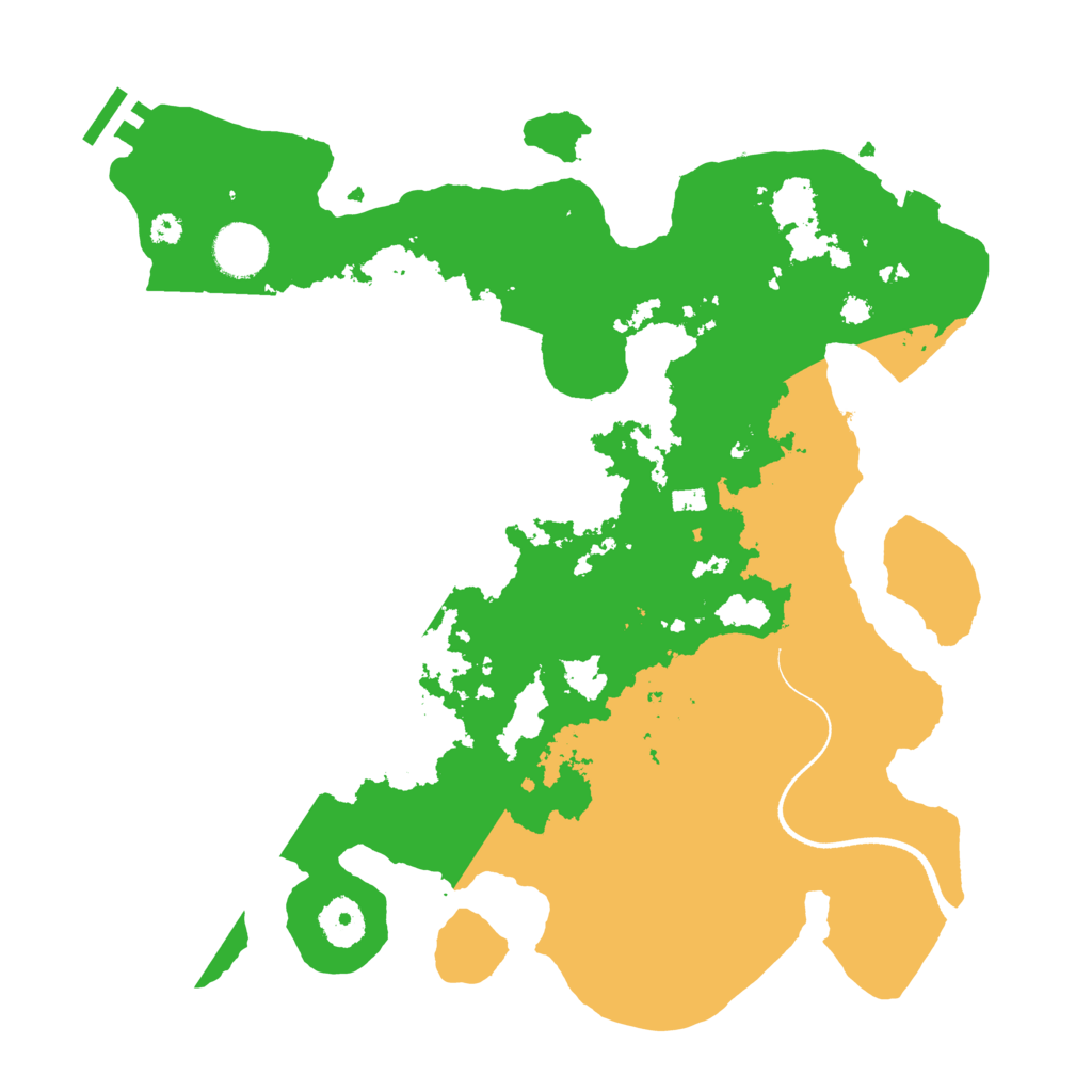 Biome Rust Map: Procedural Map, Size: 3500, Seed: 23063