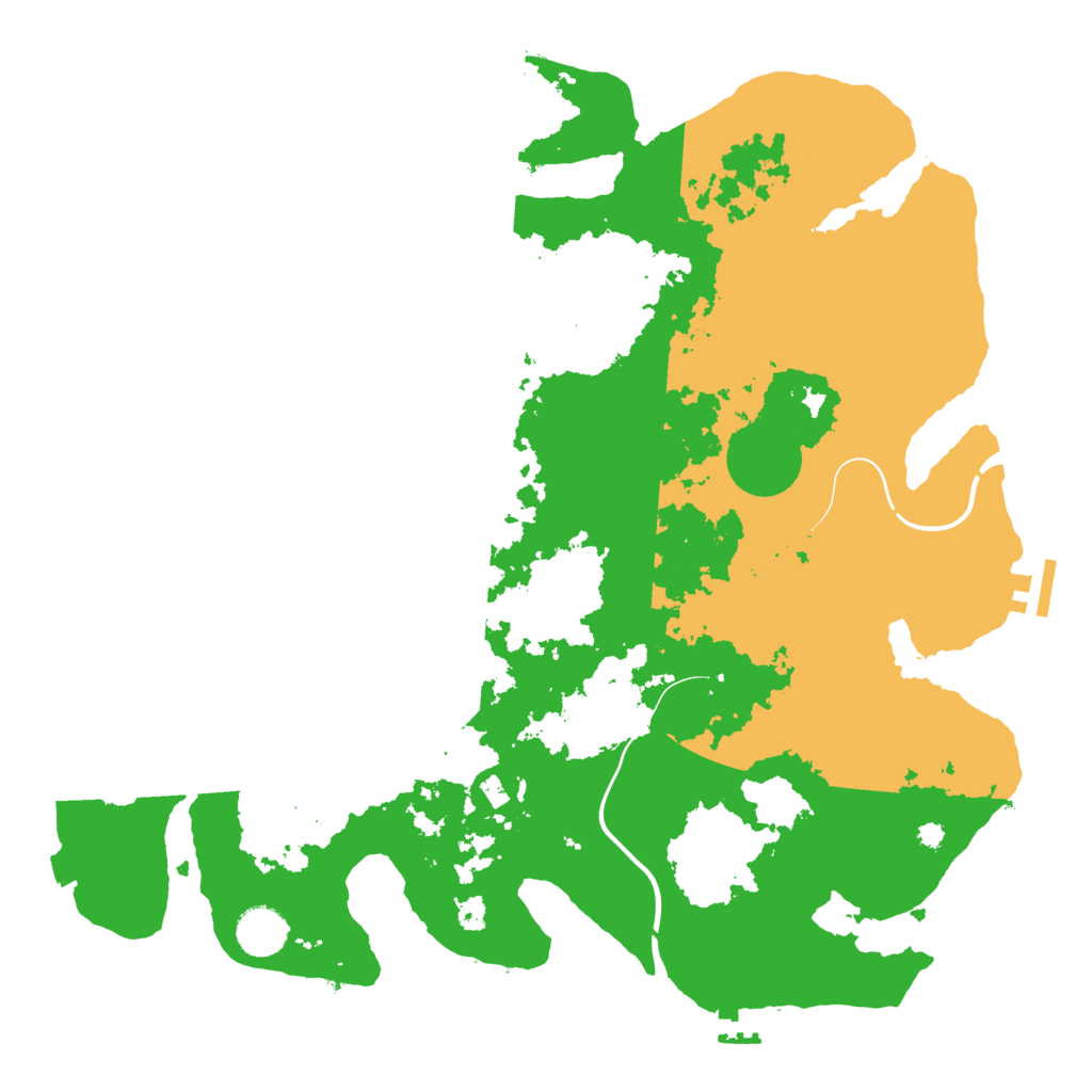 Biome Rust Map: Procedural Map, Size: 3850, Seed: 7622227