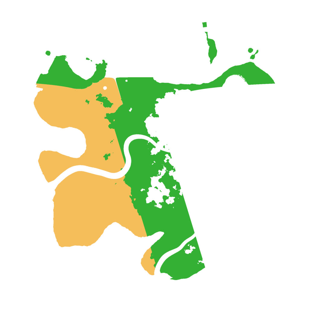 Biome Rust Map: Procedural Map, Size: 2500, Seed: 1205726109