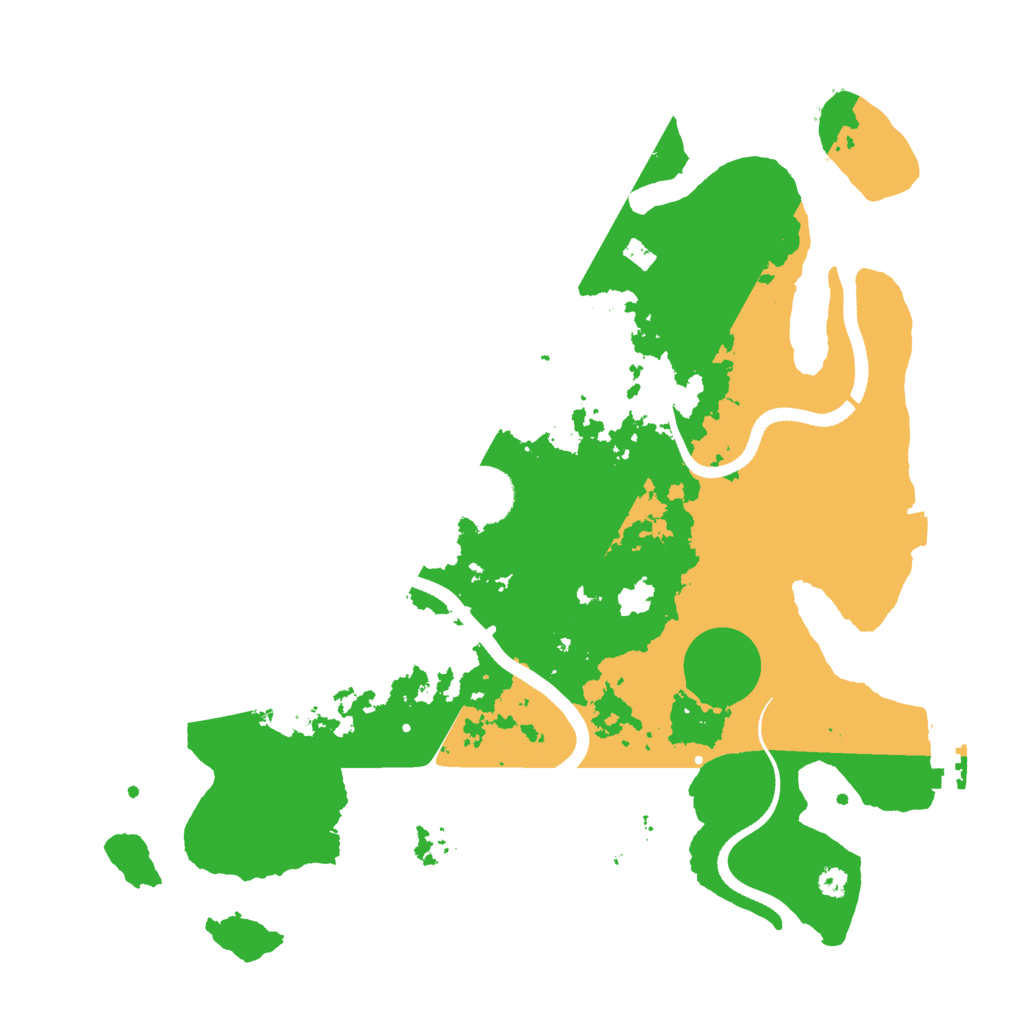 Biome Rust Map: Procedural Map, Size: 3500, Seed: 172340550