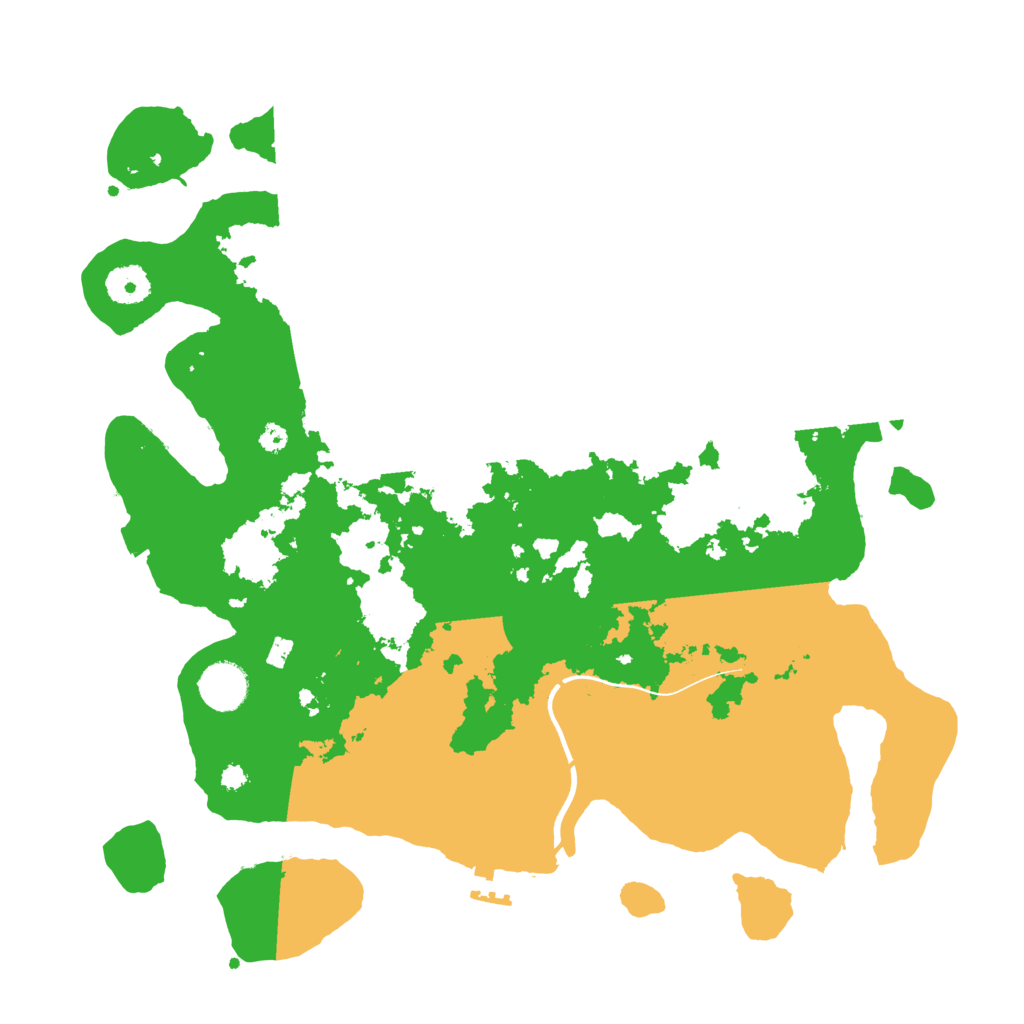 Biome Rust Map: Procedural Map, Size: 3700, Seed: 320866159