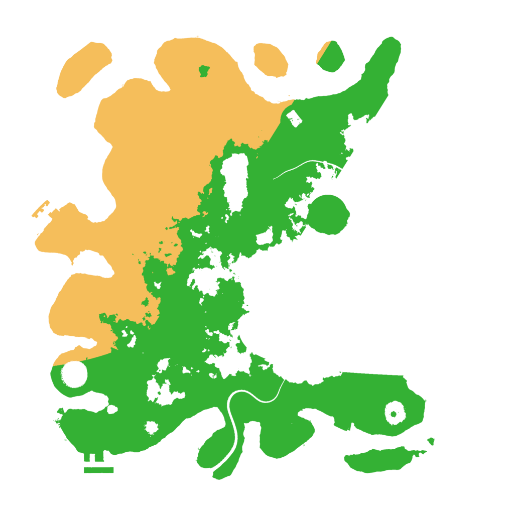 Biome Rust Map: Procedural Map, Size: 3500, Seed: 52950595