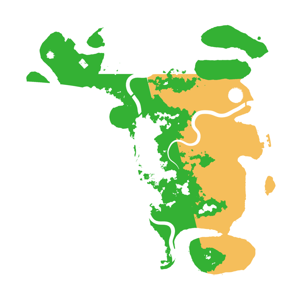 Biome Rust Map: Procedural Map, Size: 3500, Seed: 55807823