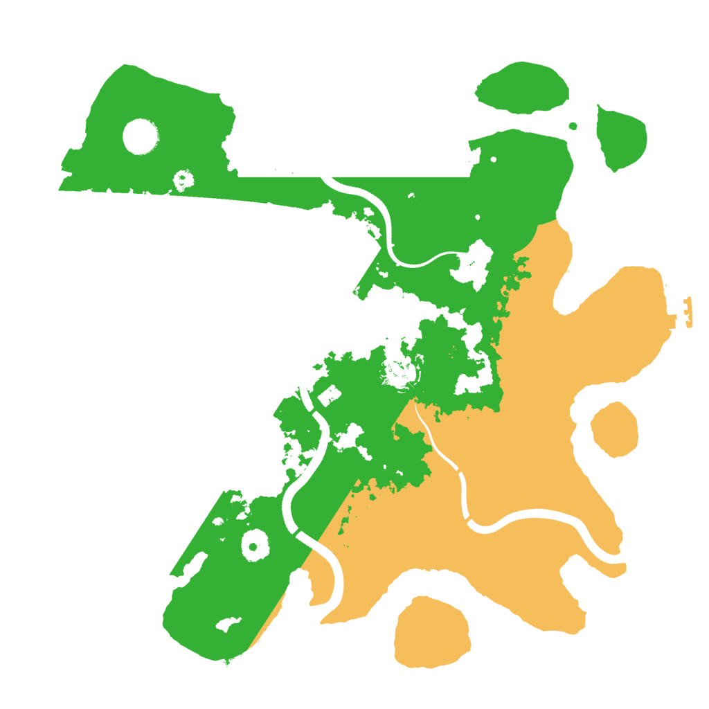 Biome Rust Map: Procedural Map, Size: 3500, Seed: 905424551